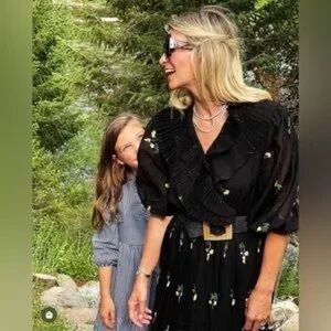 BURU Blanche Dress, black daisy, 2X, NWT